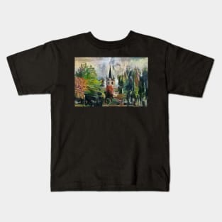 The Castle painting Kids T-Shirt